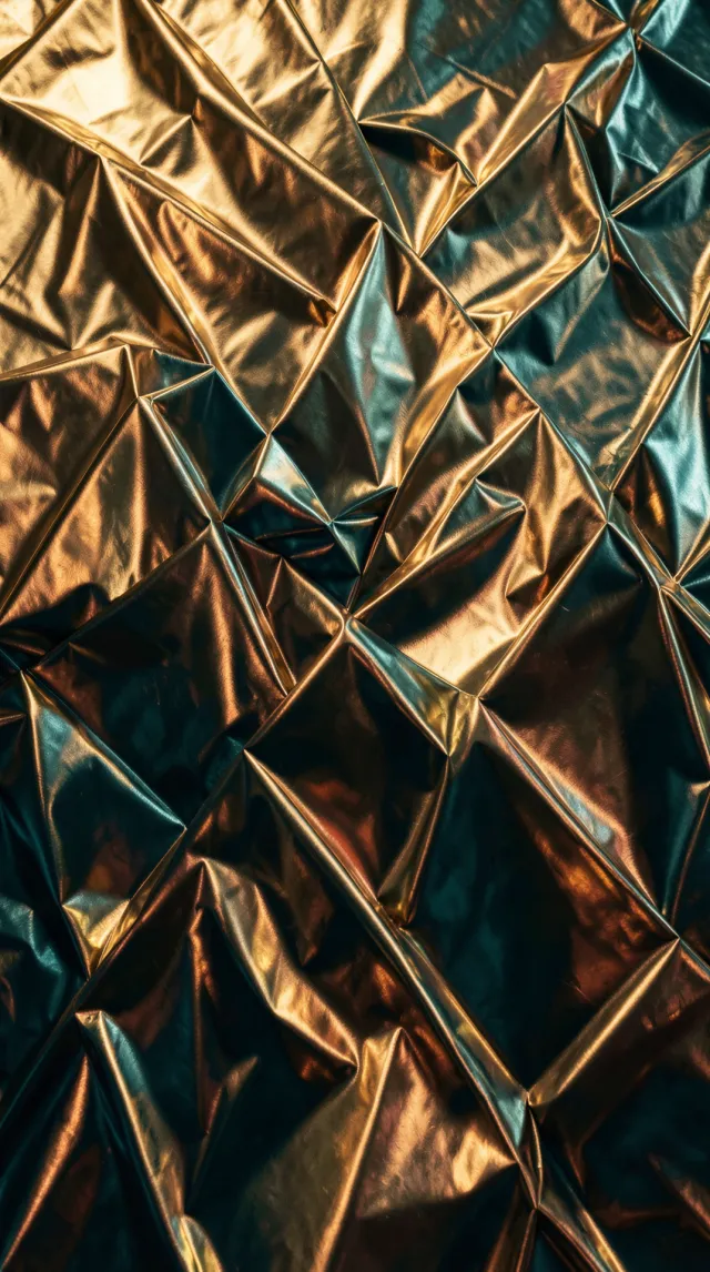 Molten Bronze Folds in Sharp Geometric Relief