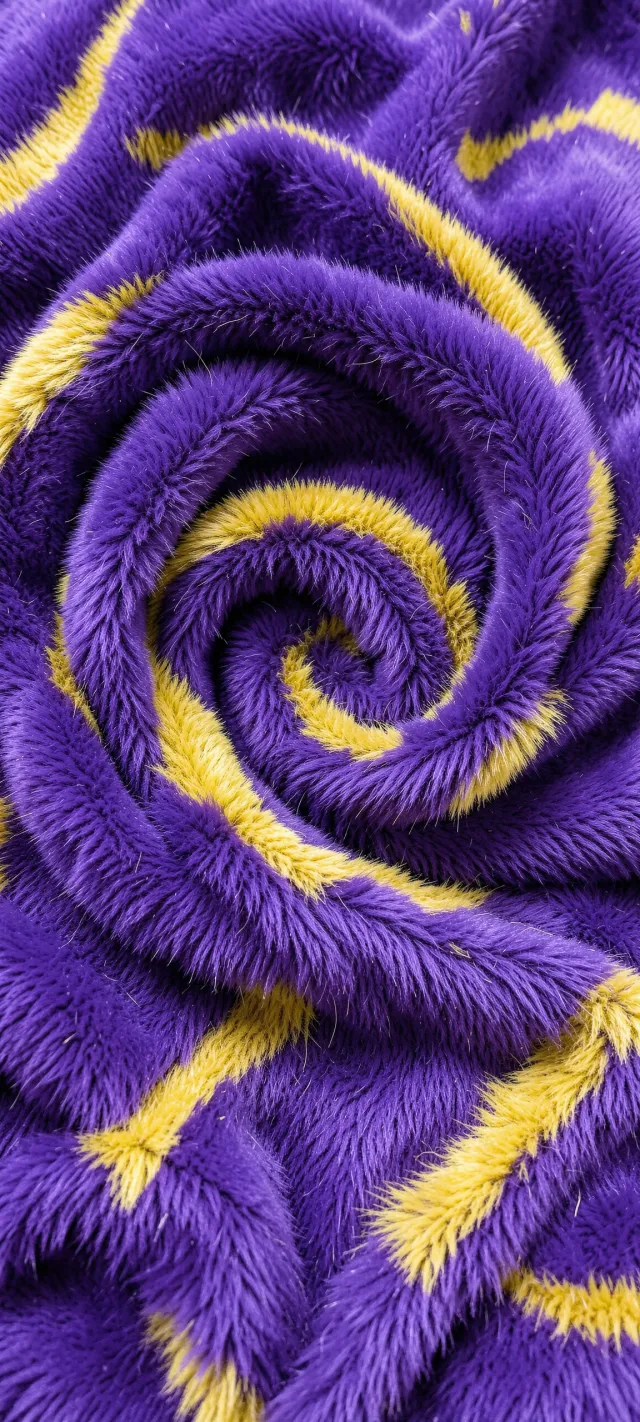 Velvet Vortex of Royal Violet and Gold
